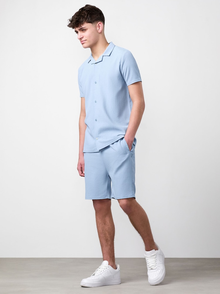 Gym King Blue Junior Signature Woven Shorts - Image 1 of 3