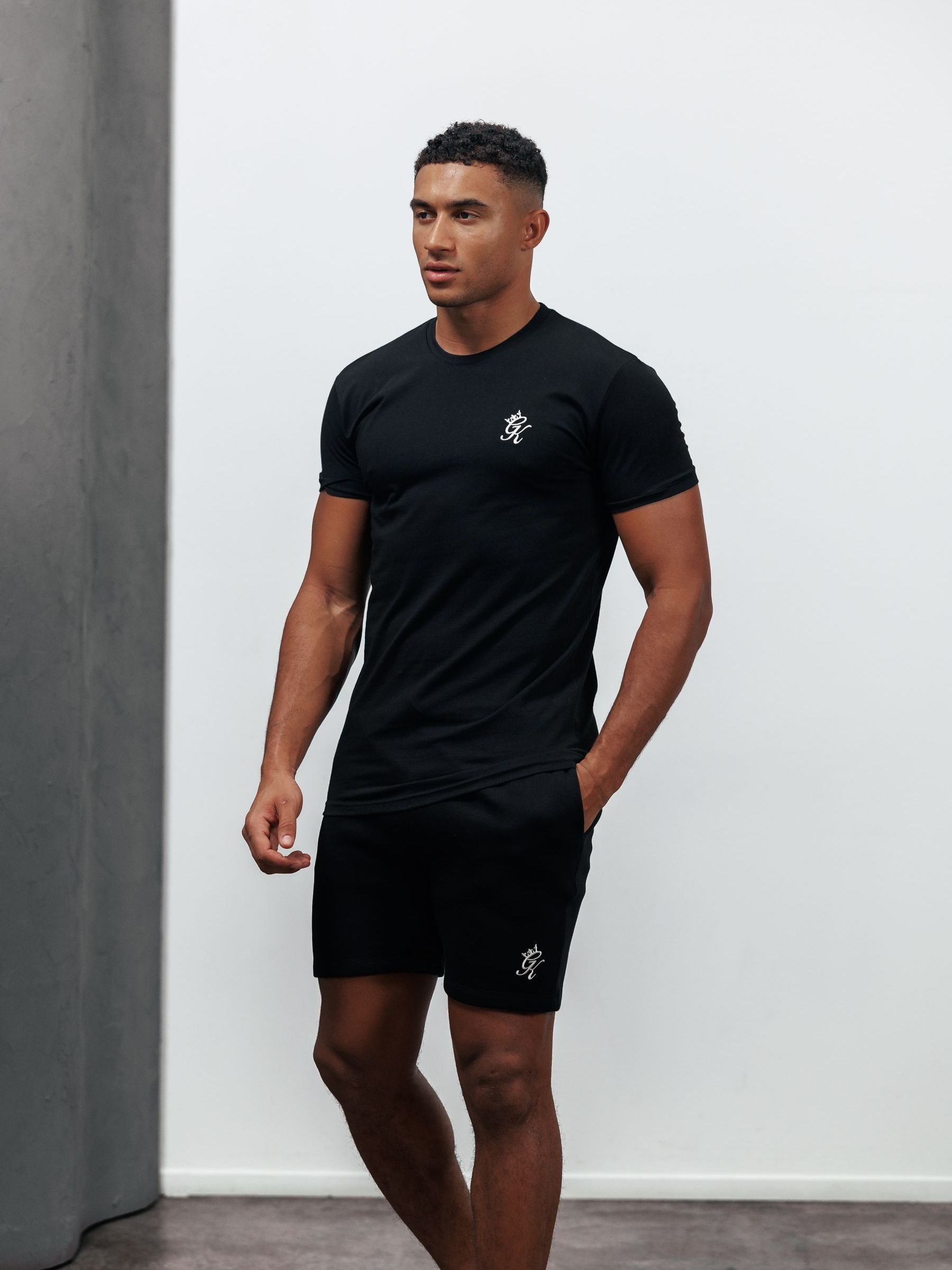 Gym King Men's Black Fundatal Jersey T-Shirt