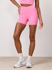 Gym King Pink 365 5" Wrap Over Shorts - Image 3 of 3