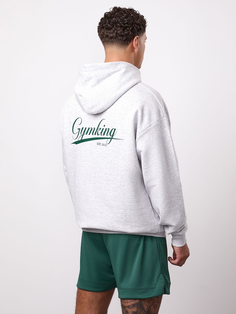 Gym King Grey College Lightweight Hoodie - Image 2 of 3