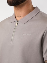 رمادي - قميص بولو من جيم كينج بورتالز - صورة 4 من 4