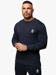 Gym King Blue Fundamental Fleece Crew - Image 3 of 4