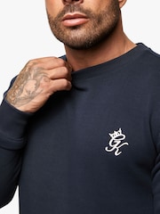 Gym King Blue Fundamental Fleece Crew - Image 4 of 4