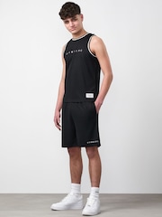 Gym King Black Mini Brooklyn Mesh Vest - Image 1 of 3