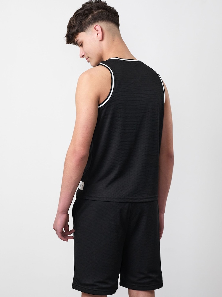 Gym King Black Mini Brooklyn Mesh Vest - Image 2 of 3