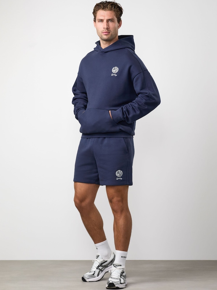 Gym King Heritage Crest Loopback Hoodie - Imagen 1 de 3