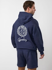 Gym King Heritage Crest Loopback Hoodie - Imagen 2 de 3