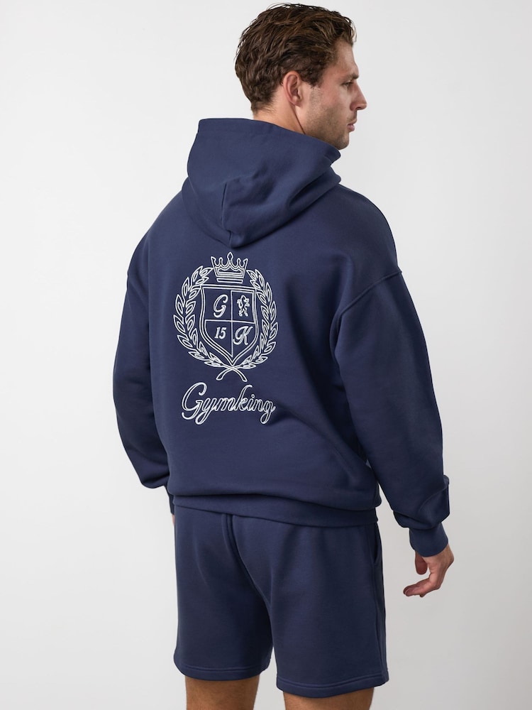 Gym King Heritage Crest Loopback Hoodie - Imagen 2 de 3