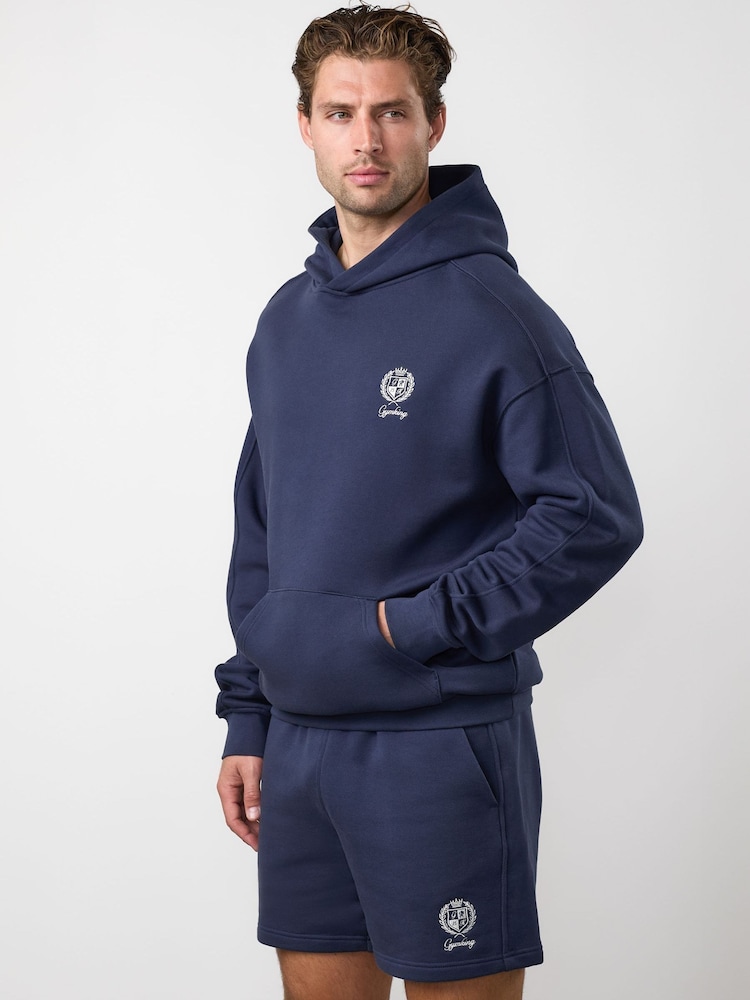 Gym King Heritage Crest Loopback Hoodie - Imagen 3 de 3
