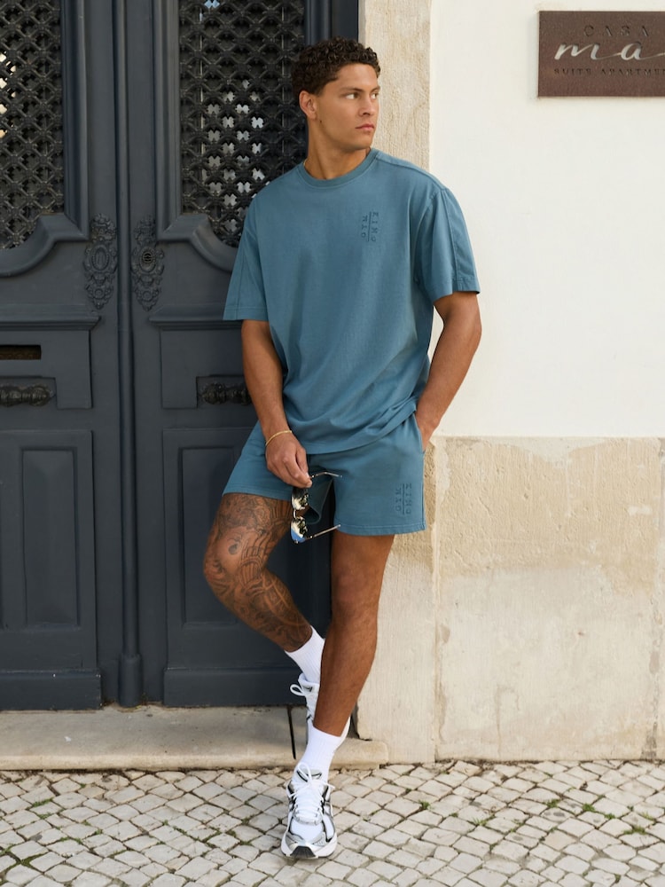 Gym King Grey Roam Washed Shorts - Image 1 of 3 Gym King Grey Roam Washed Shorts - Image 1 of 3