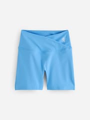Gym King Blue 365 5" Wrap Over Shorts - Image 4 of 4