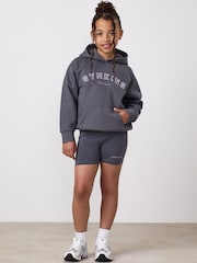 Gym King Grey Junior Shadow Relaxed Fit Hoodie - Image 1 of 4