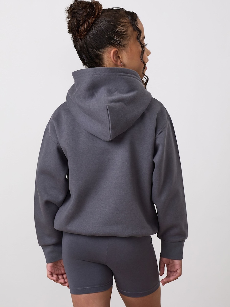 Gym King Grey Junior Shadow Relaxed Fit Hoodie - Image 2 of 4