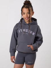 Gym King Grey Junior Shadow Relaxed Fit Hoodie - Image 3 of 4