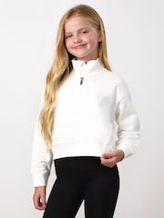 Ақ - Gym King Mini Victory Boxy 1/4 Zip воронкалы секіргіш - 4суретінің 3 суреті