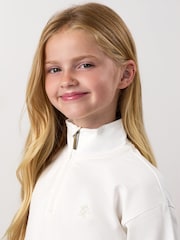 Ақ - Gym King Mini Victory Boxy 1/4 Zip воронкалы секіргіш - 4суретінің 4 суреті