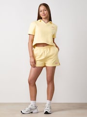 Gym King Yellow Junior Haze Loopback Collar Top - Image 1 of 3