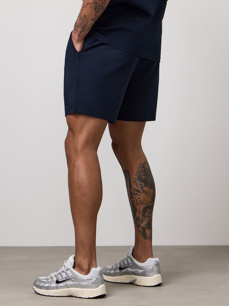 Gym King Blue Victory Loopback Shorts - Image 2 of 4