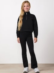 Қара - Gym King Mini Victory Boxy 1/4 Zip воронкалы секіргіш - 4суретінің 1 суреті