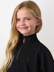 Қара - Gym King Mini Victory Boxy 1/4 Zip воронкалы секіргіш - 4суретінің 4 суреті