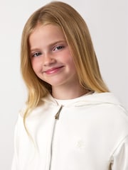 Gym King White Mini Victory Boxy Full Zip Hoodie - Image 2 of 2