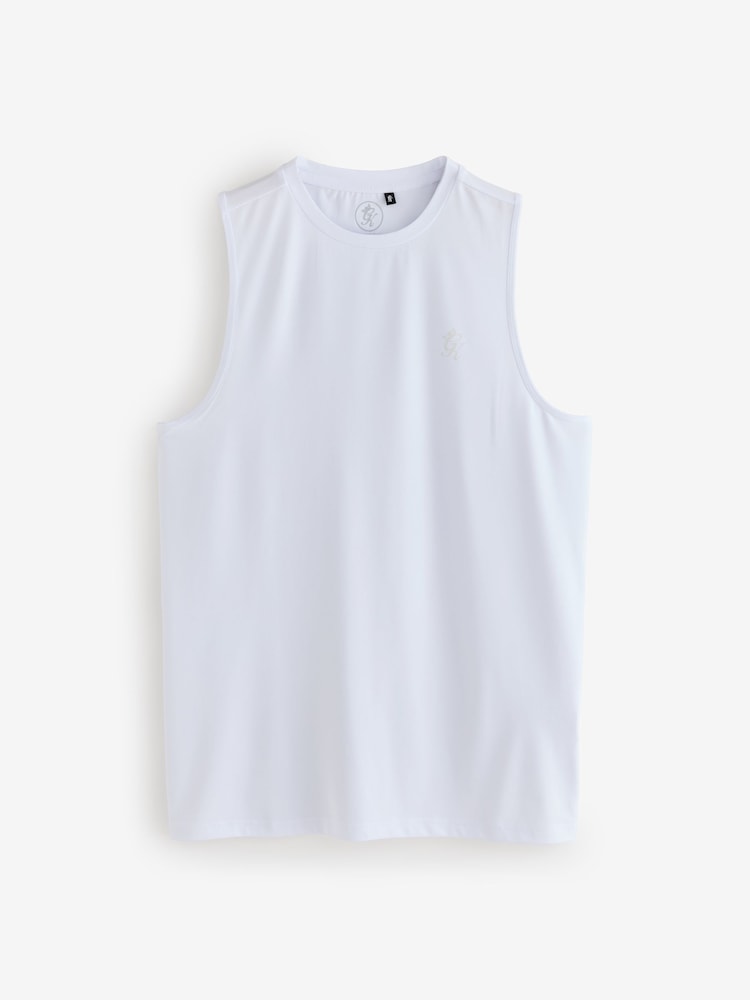 Gym King White Victory Performance Vest - Image 1 of 1