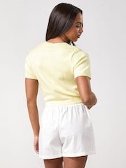 Gym King Yellow Short Sleeve Knit Cardigan - Image 2 of 3