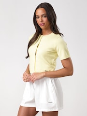 Gym King Yellow Short Sleeve Knit Cardigan - Image 3 of 3