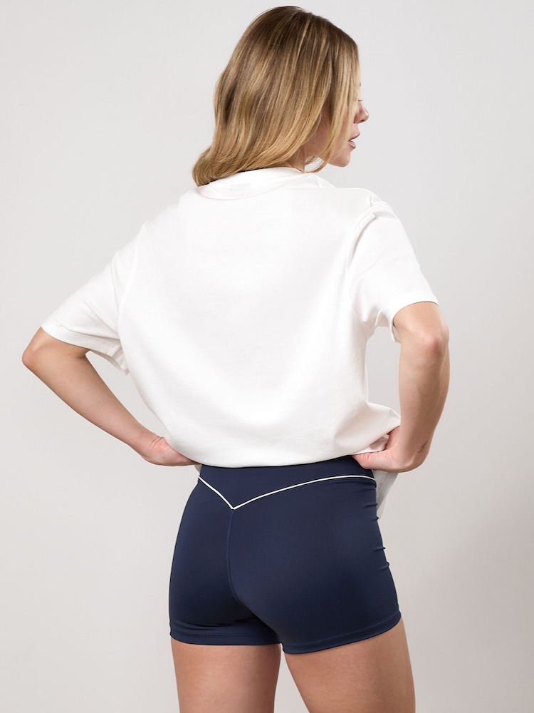 Gym King White Heritage Jersey Boyfriend T-Shirt - Image 2 of 4