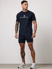 Bleu - Gym King Pro Knitted T-Shirt - Image 2 de 3