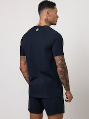 Bleu - Gym King Pro Knitted T-Shirt - Image 3 de 3