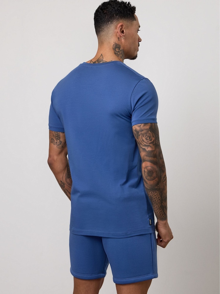 藍色 - Gym King Fundamental T-Shirt - 圖片 2/2