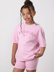 Ροζ - Gym King Junior Shadow Boyfriend T-Shirt - Εικόνα 3 από 3