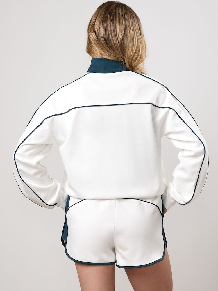 Gym King White Heritage Track Jacket - Image 2 of 4