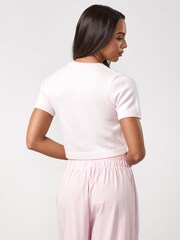 Gym King Pink Short Sleeve Knit Cardigan - Image 2 of 3