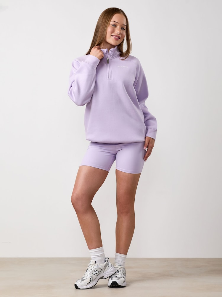 Gym King Purple Junior 365 Raglan Sleeve Funnel Jumper - Image 1 of 3