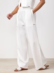 Gym King White Signature Redefined Trousers - Image 3 of 3