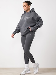 Gym King Grey GKW Jersey Leggings - Image 1 of 3