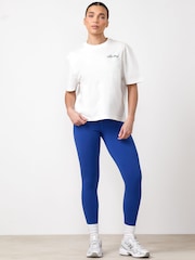 Gym King White Script Mindset Hip Length BF T-Shirt - Image 1 of 3
