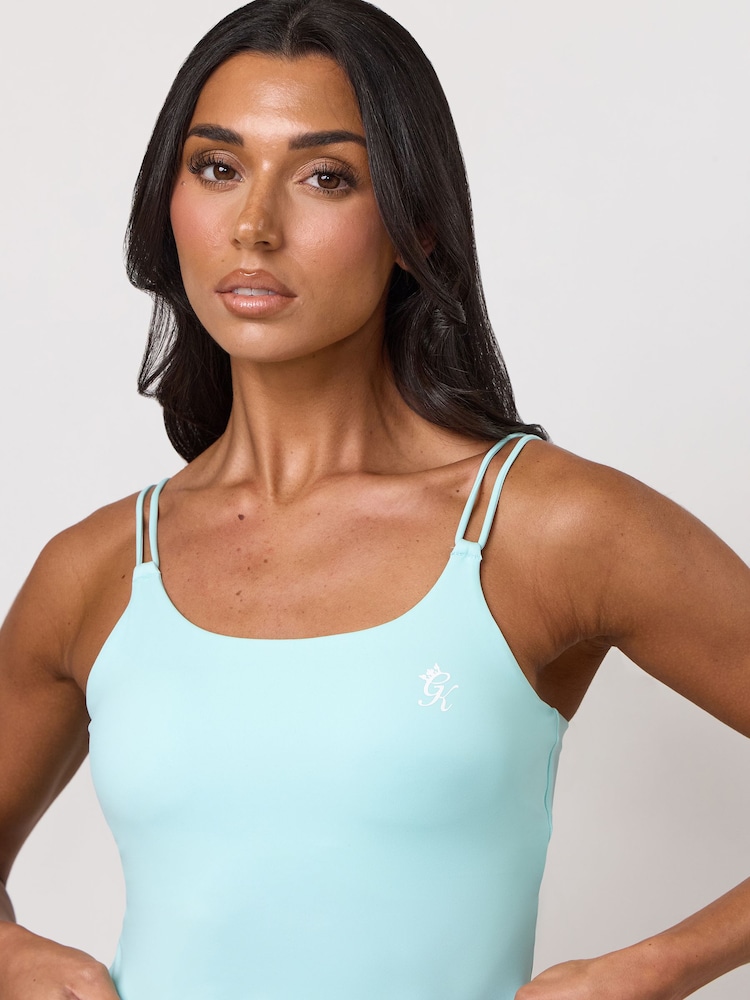 ブルー - Gym King 365 ロングライン タンクトップ - 画像 4 / 4