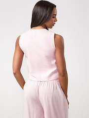 Розовый - Gym King Signature Redefined Waistcoat - Изображение 2 3