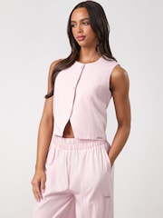 Розовый - Gym King Signature Redefined Waistcoat - Изображение 3 3