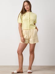 Gym King Yellow Junior Signature Woven Shorts - Image 1 of 3