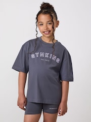 Γκρι - Gym King Junior Shadow Boyfriend T-Shirt - Εικόνα 3 από 3