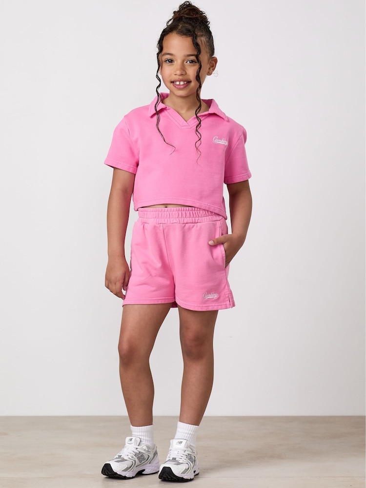 وردي - Gym King Junior Haze Loopback Shorts - Image 1 of 3