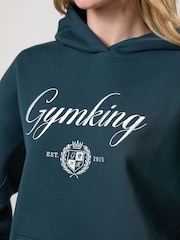 Gym King Green Heritage Loopback Hoodie - Image 4 of 4