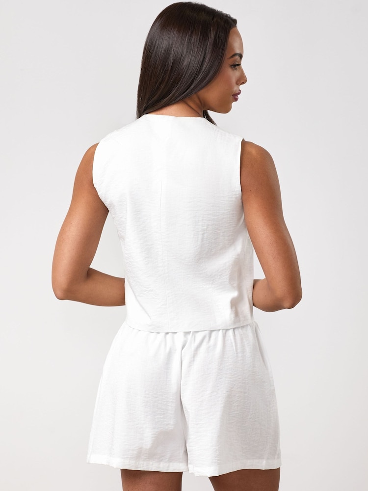 Белый - Gym King Signature Redefined Waistcoat - Изображение 2 3