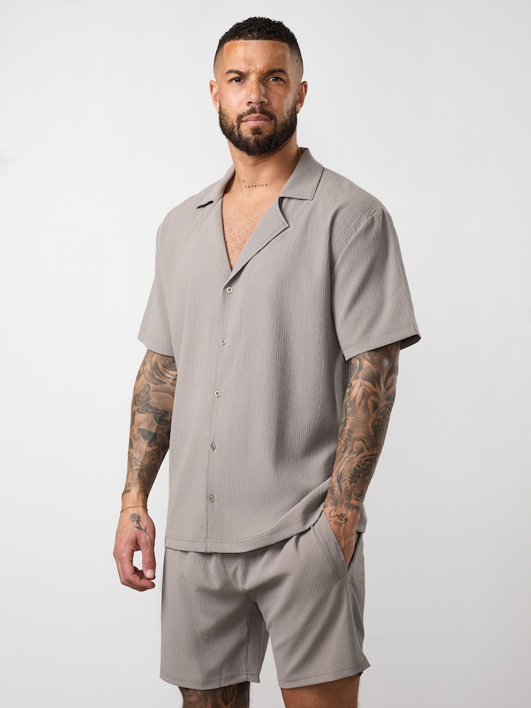 Gym King Grey Signature Woven Shirt - Image 3 of 3