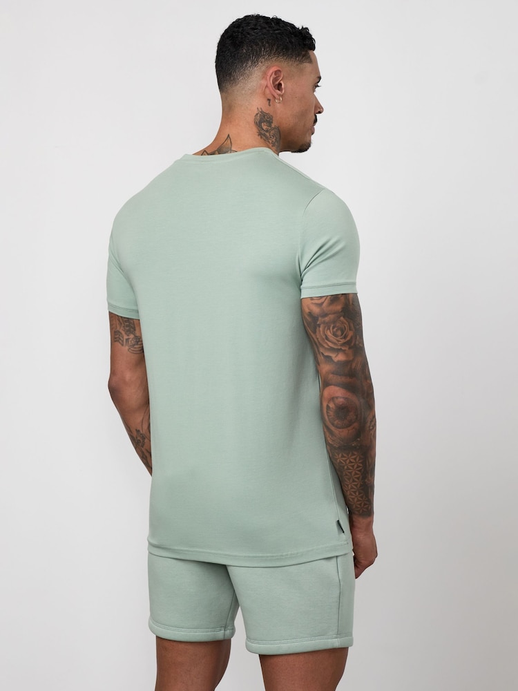 Vert - T-shirt Gym King Fundamental Linear - Image 2 de 4