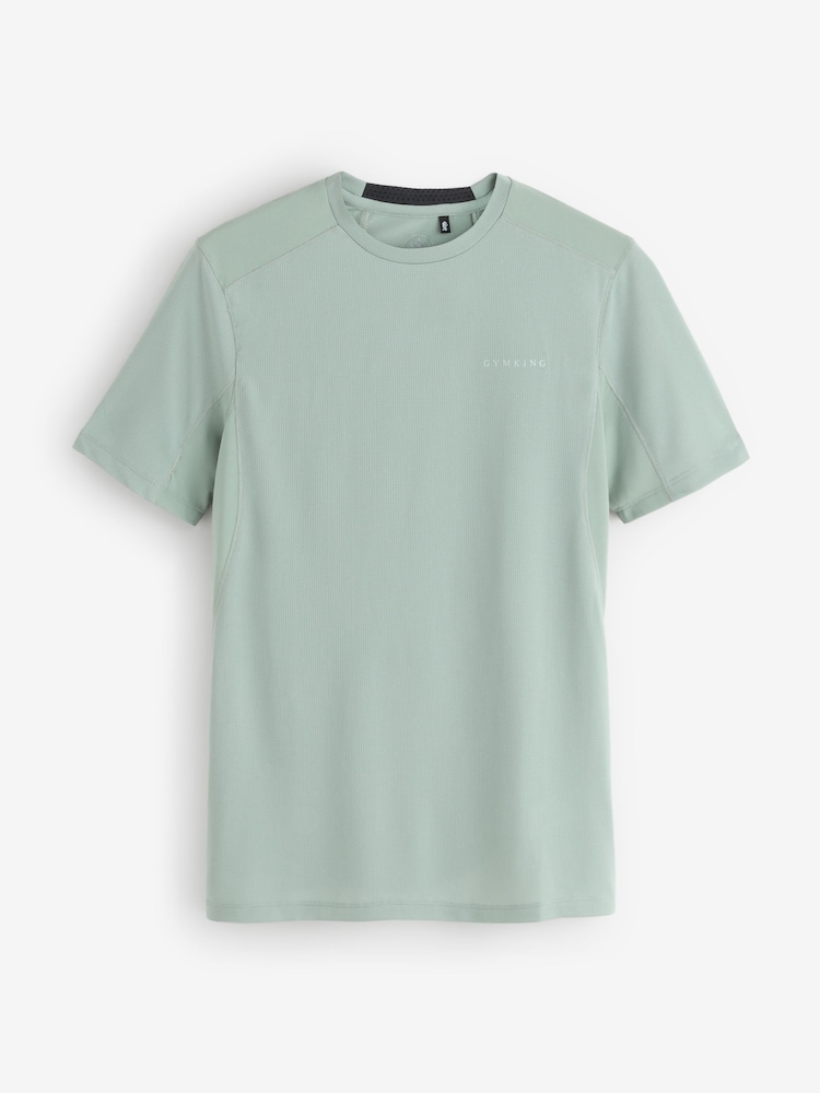 Gym King Grey Energise T-Shirt - Image 4 of 4 Gym King Grey Energise T-Shirt - Image 4 of 4